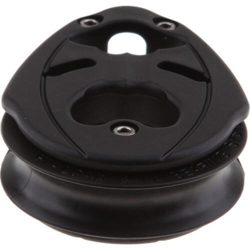 57mm (2 1/4 inch ) Single Ball Bearing Composite Block up to 10mm - Black