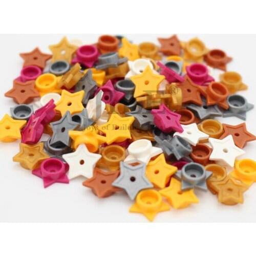 Moc Accessories Star with Stud Holder 11609 Friends DIY Building Blocks Bricks Compatible Assembles Particles City Street View
