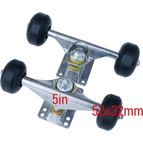 Skateboard Bridge Double Warping Skateboard Bracket Wheel Professional Action Hard Wheel Truck Combination Package 95A Wheel