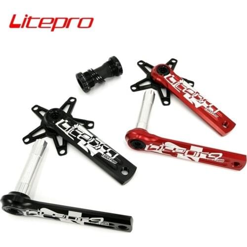 Litepro Edge Crank 130BCD 170mm 5claw Aluminum Alloy CNC Press-in Bottom Bracket Road Folding Bike Crankset Part