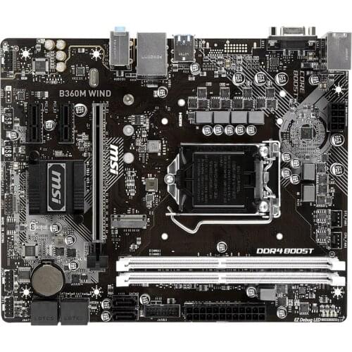 For MSI B360M WIND Desktop Motherboard LGA 1151 DDR4 For Intel B360 B360M USB3.0 PCI-E X16 3.0 Used original Mainboard