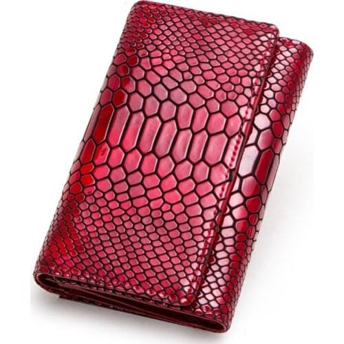 Fashion Short Women Wallets Genuine Leather Women Wallet Trifold Design With Coin Purses Pockets Photo Card Holder A28