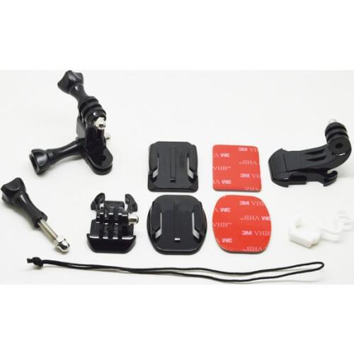 For GoPro Accessories Adhesive Kits Grab Bag of Mount Kit J-Hook Buckle for Go pro,SJ4000,SJ5000,SJCAM WIFI Xiao mi yi