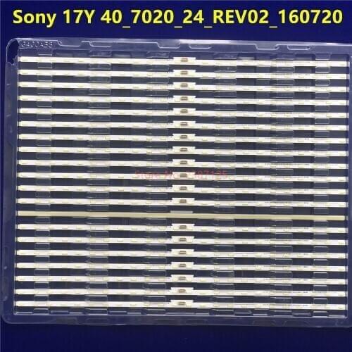 100% New 2pcs/kit 431mm LED Backlight strip 24lamps for S ony 40 TV KDL-40WE663 KDL-40WE665 Sony 17Y 40_7020_24_REV02_160720