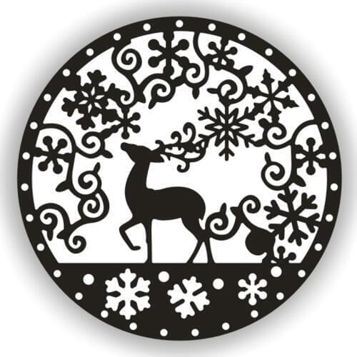 PANFELOU 11x11cm Easter deer metal craft Carbon Steel Cutter paper die cutting dies Scrapbooking/DIY Embossing cards