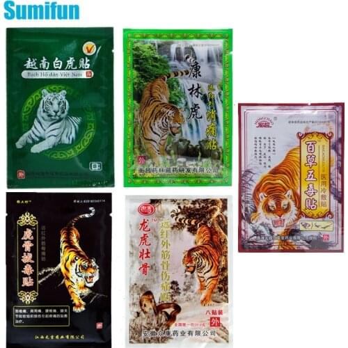 104pcs/5Types Of Tiger Balm Joint Pain Patch Rheumatoid Arthritis Painkiller Anti-inflammatory Medical Plaster Health Care D1714