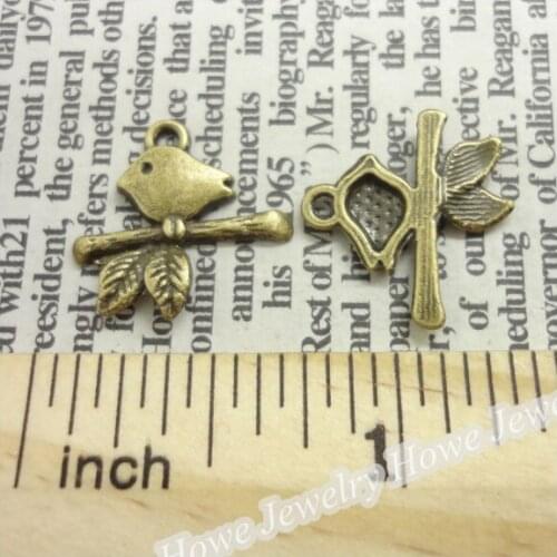 34pcs Charms Birds Pendant Ancient bronze Zinc Alloy Fit Bracelet Necklace DIY Metal Jewelry Findings