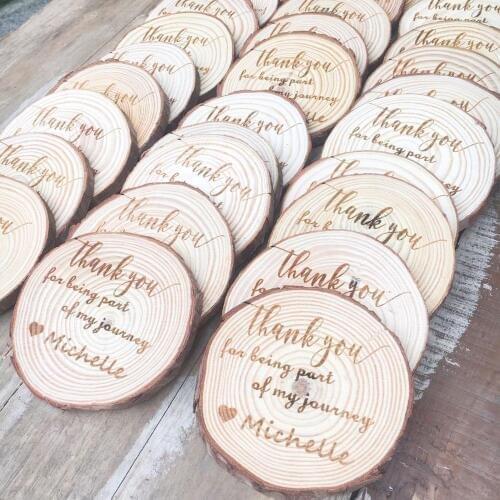 Custom date & name Wooden Tags Personalized wedding tag rustic Bridal Shower Vintage wedding decoration centerpieces