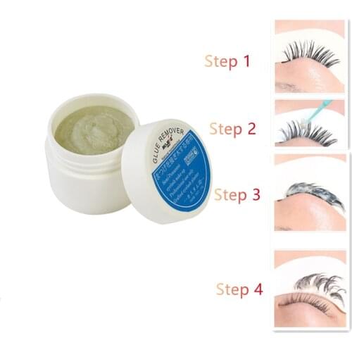 Grafting Eyelash Extension Makeup Remover Glue 5g Non-irritating Plant Adhesive Gel Remover Eye Lashes Make Up Remover Cream