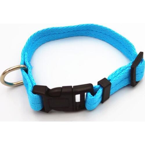 Adjustable 7 colors nylon dog collar pet collar dog cat collar pet supplies hot sale