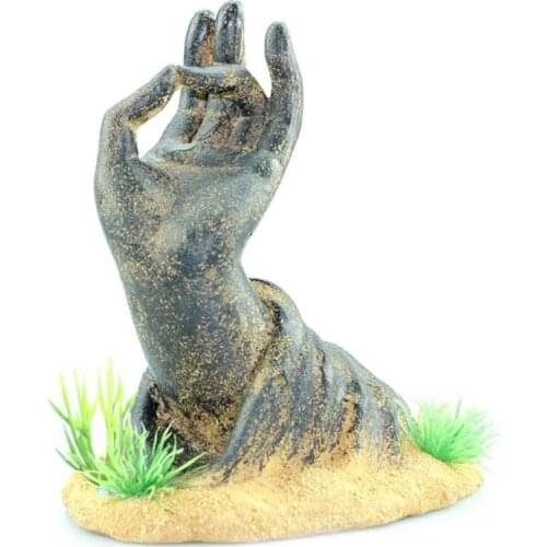 Fish Tank Decorations Buddha Hand Statue Aquarium Ornaments