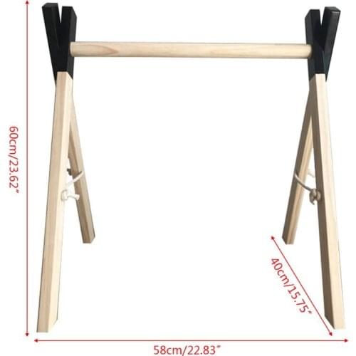 Nordic Simple Wooden Children Room Decorations Newborn Kids Baby Fitness Rack D5QA