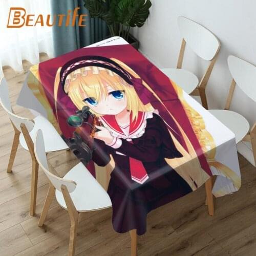 Aria The Scarlet Ammo Tablecloth Customize Square/Rectangular/Round Table Cloth Wedding Table Cover Waterproof Dustproof Fabric