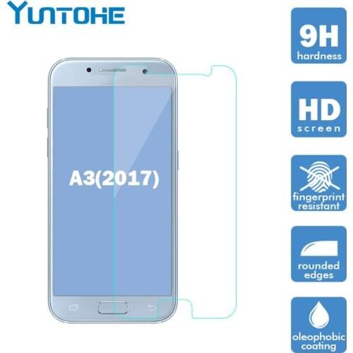 Glass For Screen Protector Samsung Galaxy A3 2017 Tempered Glass For Samsung A320 Protective Film 100pcs/lot
