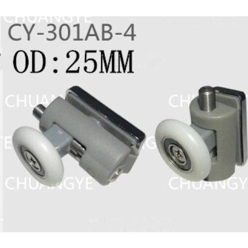Bathroom glass door sliding door shower door roller 8pcs Outer diameter 25mm