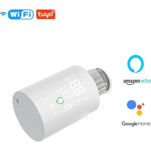 Tuya Zigbee Wireless Wifi Digital TRV Radiator Thermostat APP Hysen