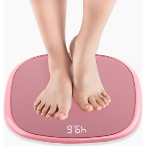 Adult Height Special-Shaped Bathroom Body Scale Smart Electronic Scales Toughened Glass LED Digital Household Weighing Scales