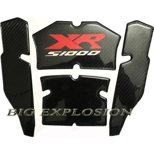 Motorcycle Tank Pad Protector 3D Gel 3D carbon fiber pattern fuel tank sticker for BMW S1000XR 2015-2018 2016 2017