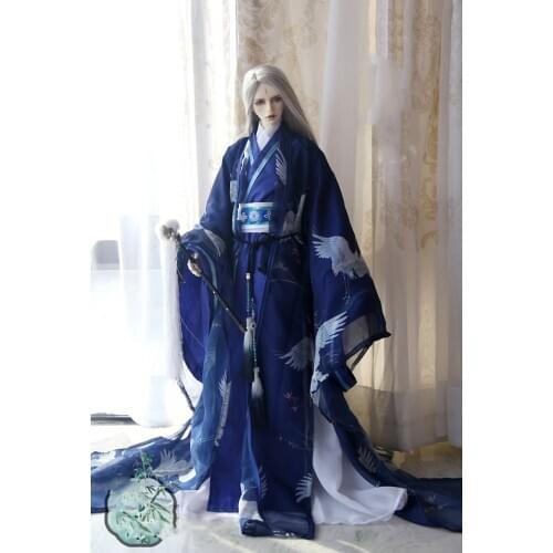 1/4 1/3 BJD Clothes Accessories Chinese Ancient Costume Hanfu Dress Warrior Outfit For BJD/SD ID72 Strong Uncle 80cm Doll A0698