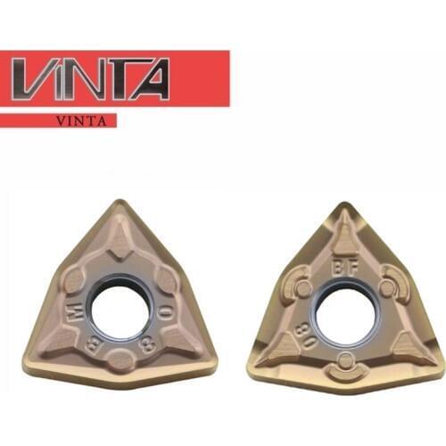 10 pcs/lot Triangular stainless steel cutter WNMG080404 WNMG080408 EN1216 lethe machine tools CNC Truning insert Blade BM groove