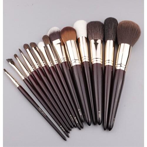14 Pieces Full Cosmetic Brush Set of Animal Hair Beauty Makeup Tools for Beginners E598
