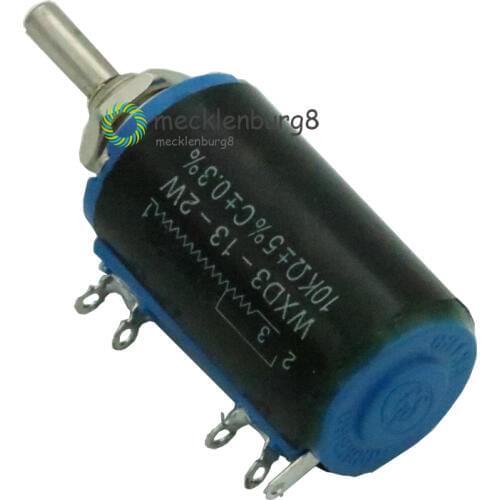2 pcs. WXD3-13-2W 10 K ohm WXD3-13 2 W Rotary side Rotary multi-turn wire potentiometer