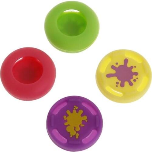 4x Silicone Thumb Stick Cover Grip Gamepad Analog Joystick for Switch Pro PS4 Handle