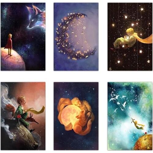 5D Diamond Painting Cartoon Little Prince Poster Art Diamond Embroidery Diy Cross Stitch Kit Mosaic Picture Home Decoration Gift