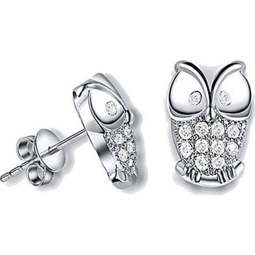Fashion Owl Stud Earrings For Women Jewelry Gifts Pendientes Brincos