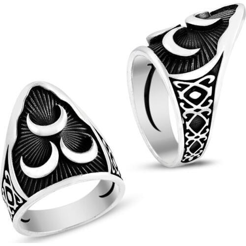 925 Silver Special Design Ottoman Ring for Men