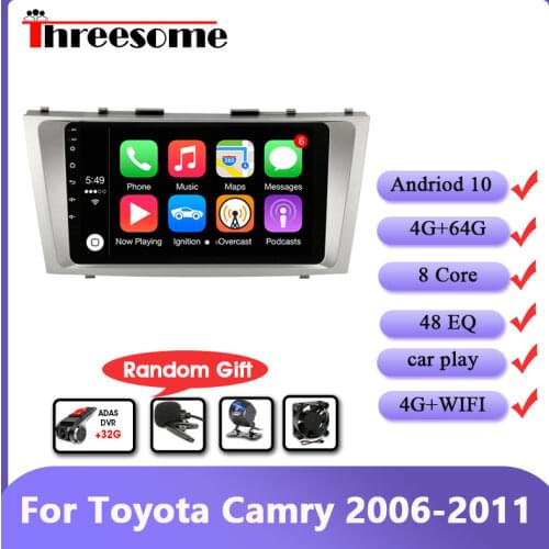 Android 10 Car Radio 4G+64G DSP GPS Navigation Multimedia Video Player For Toyota Camry 2006-2011 2 Din Head Unit 4G+WIFI
