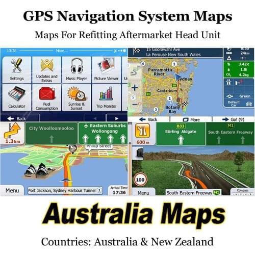 Offline Car GPS NAV Navi Navigation System Maps Wince Android APK APP For Countries Australia & New Zealand