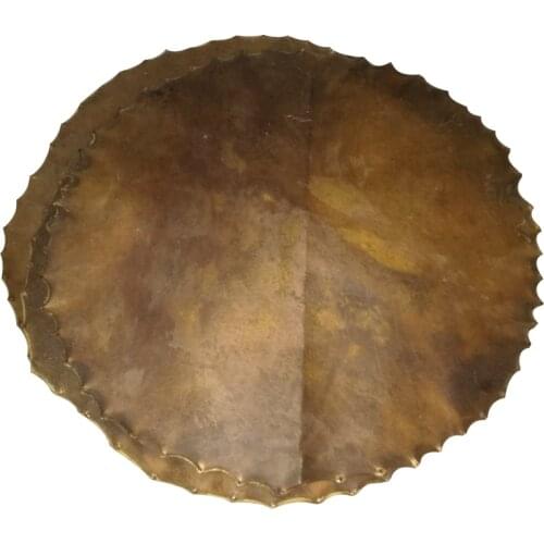 Drum skin yellow cowhide thick treble drum leather cowhide drum surface tympanic membrane