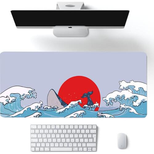 Large Gaming Mouse Pad Computer Gamer Keyboard Coral Sea Mouse Mat Non-slip Desk Mousepad For PC Desk mouse pad gift