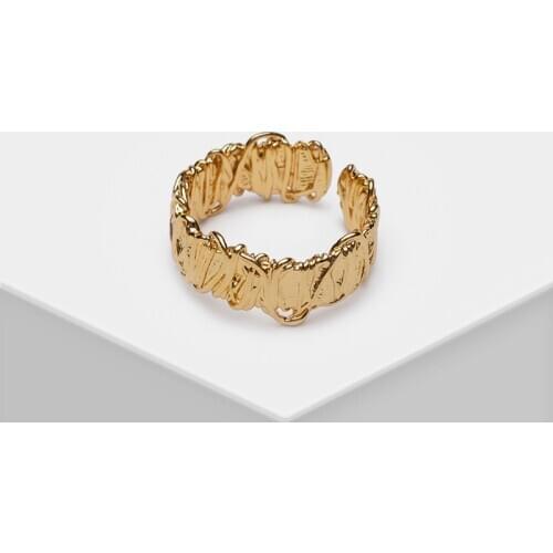 Amorita boutique Geometric grain open ring
