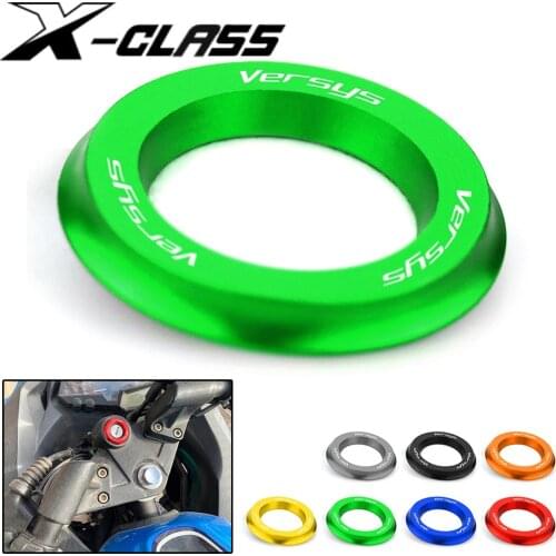 Versys Motorcycle Ignition Switch Cover Key Ring CNC Aluminum Accessories for Kawasaki Versys Versys-x 300 / ABS 2017 2018 2019