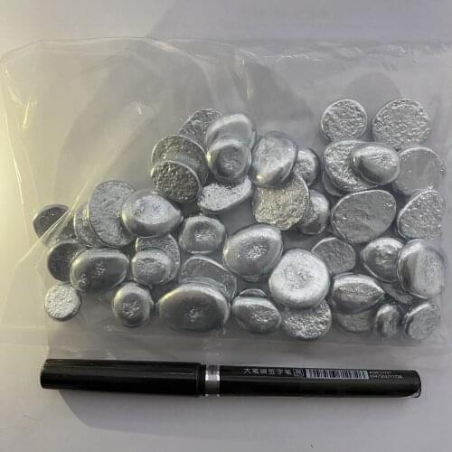 Zinc High Purity Zn 99.5% Ingot Round Bar Anode Electroplating 100g