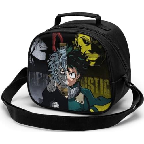 My Hero Academia Children fashion lunch bag thermal insulated bag travel casual insulated picnic bag