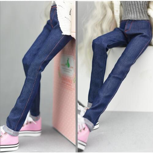 Jeans Pants for 1/4 doll / Blue Jeans Long Pants Outfit Clothes For 1/4 BJD SD Xinyi 45-50CM Doll Gift for girls