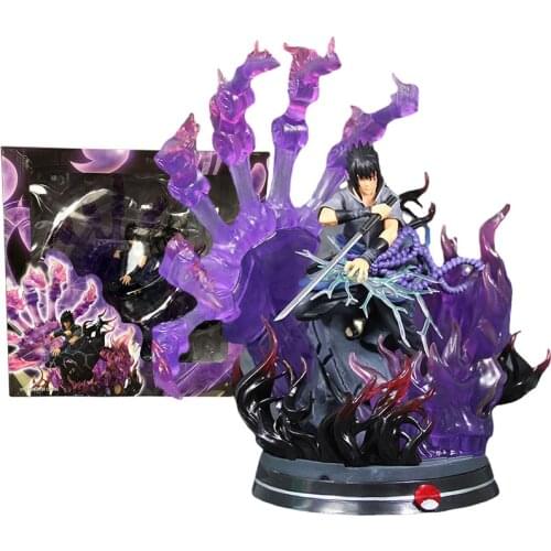 Naruto Figure GK Rikudousennin Modo Susanoo Uchiha Sasuke Anime Figure Model Decoration Action Toy Figure Toys for Children