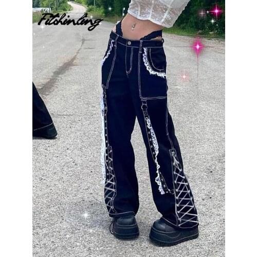 FITSHINLING Women's Straight Trousers