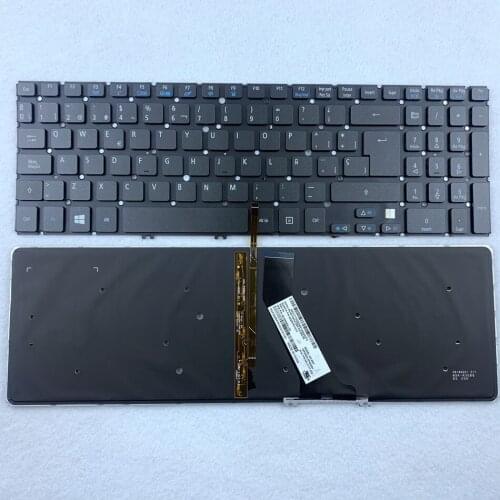 Spanish Backlit Laptop Keyboard for Acer Aspire V5 V5-531 V5-531G V5-551 V5-551G V5-571 V5-571G V5-571P V5-571PG V5-531P SP