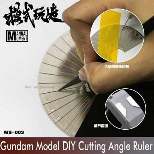 Gundam Model DIY Cutting Angle Ruler Hard Edge Tape Cutting Angle Protractor Modeling Hobby Craft Accessory