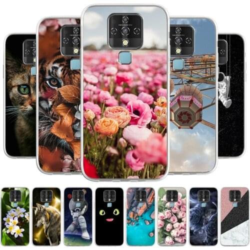 Cartoon Case For Tecno Camon 16 Phone bags Soft Cover For Tecno Camon 16 Premier TPU Coque Capa Animal Painted Fundas Bumper