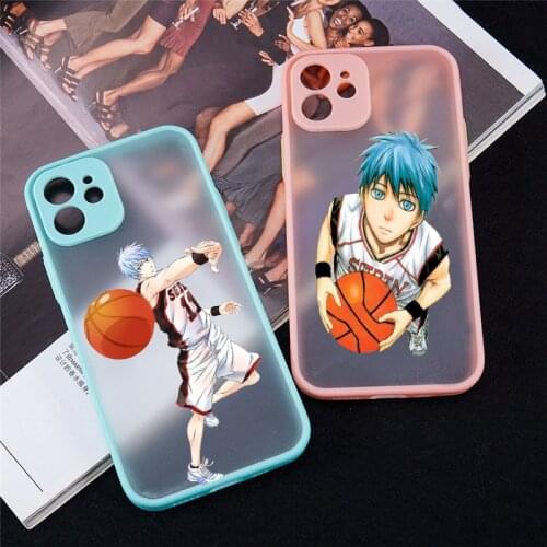 Cartoon Kuroko No Basket Transparent Phone Case for IPhone XR 8Plus 11 Pro 12 X XS MAX SE20 7 Soft Matte Bumper Cover Coque Capa