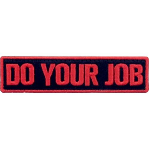 Embird Patches Embroidered Hook&Loop Do Your Job Ceo-Friendly Handmade 3D Tactical Patch For Bag
