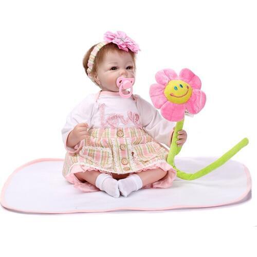 Real Reborn Babies Silicone Reborn Dolls with Clothes Lifelike Baby Reborn Baby Doll Educational Toy for Girls Children