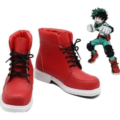 Boku No Hero Academia Shoes Izuku Midoriya Cosplay Costume Shoes My Hero Academia Red Boots