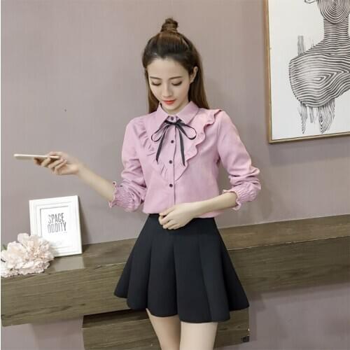 Autumn and winter new Korean version of the dark green corduroy long-sleeved shirt women Western style plus velvet thick coat re