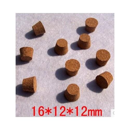 Package accessories Small diameter glass tube cork wooden corks stopper trumpet 16mm*12mm*12mm